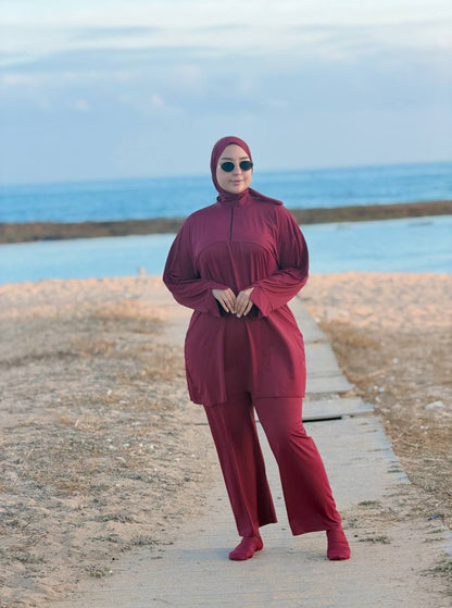 بوركيني طويل 4 قطع | Burkini Long 4 Pièces