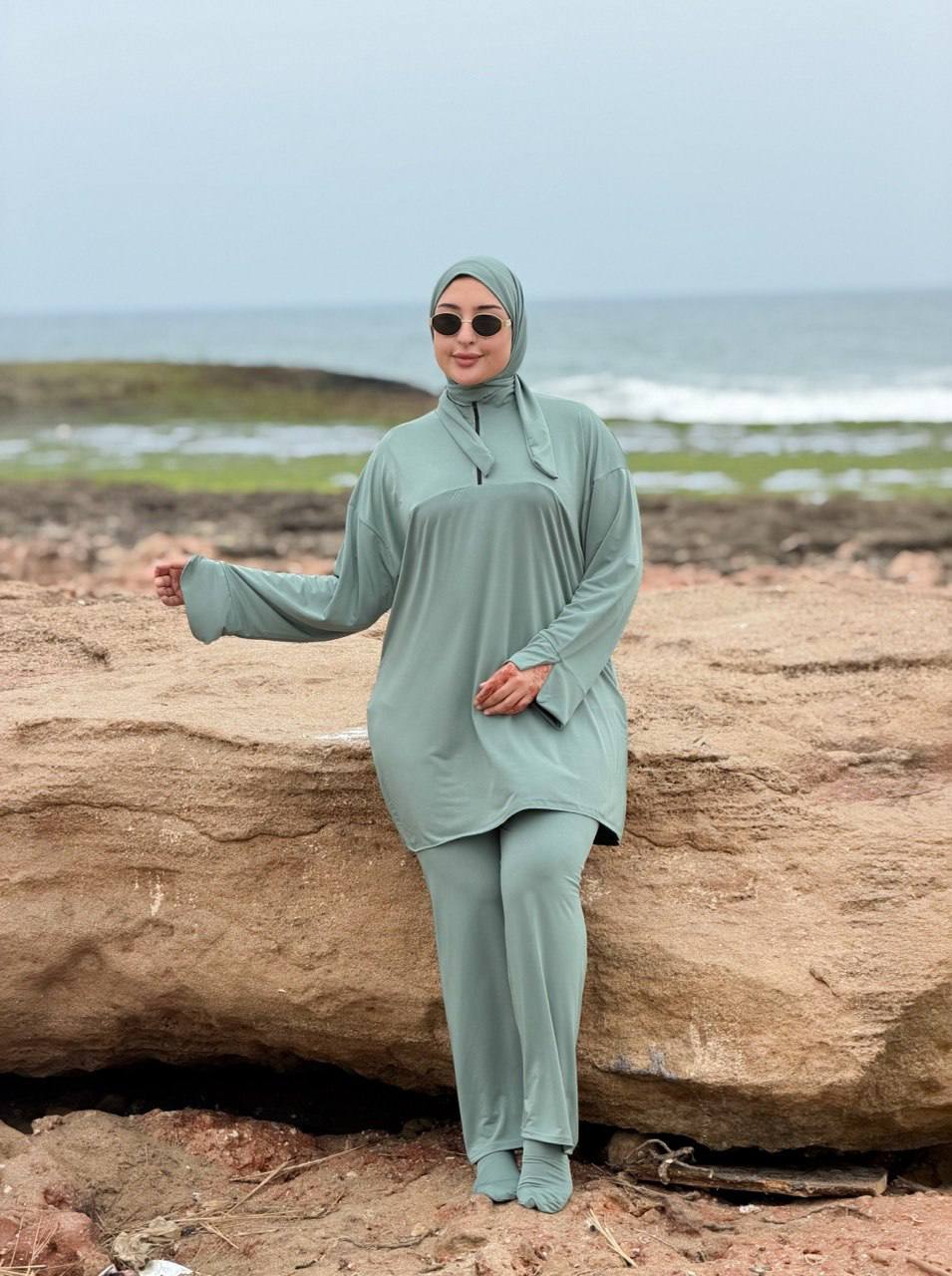 بوركيني طويل 4 قطع | Burkini Long 4 Pièces