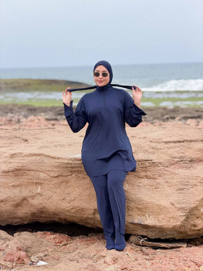 بوركيني طويل 4 قطع | Burkini Long 4 Pièces